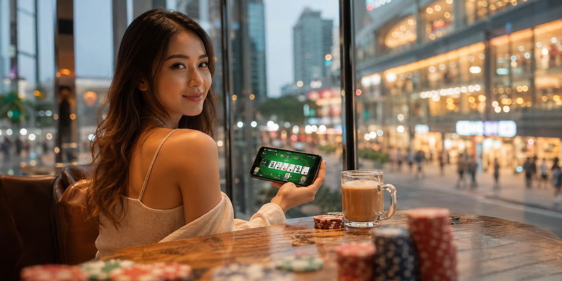 Pemain Johor Bahru bermain permainan kad kasino Rummy di 444cuci
