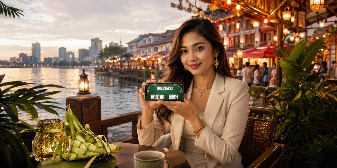 Keluarga Malaysia bermain permainan tradisional dengan sihat semasa Hari Raya bersama platform 444cuci